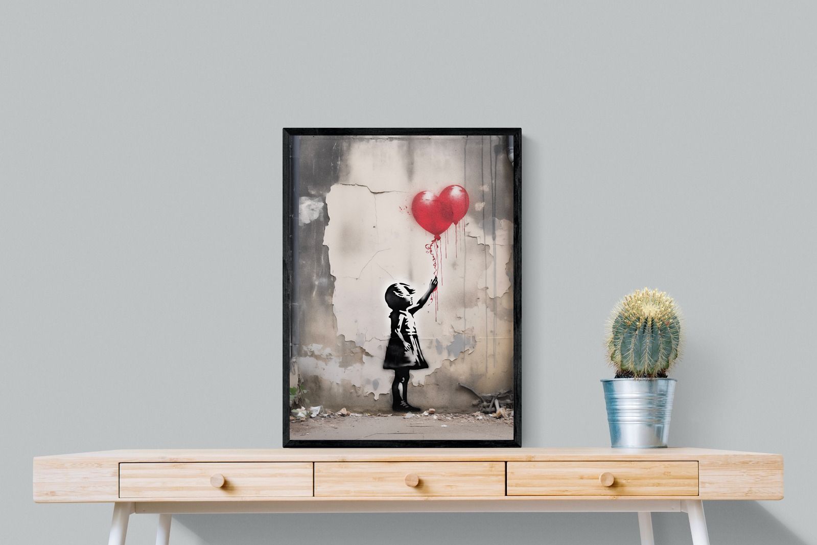 Pixalot Girl with Red Balloons