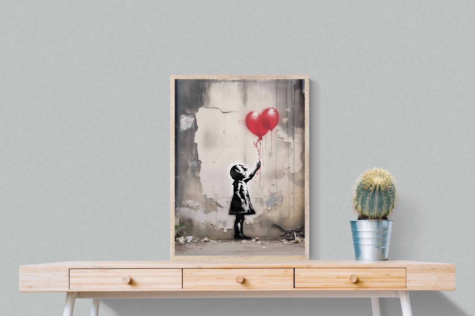 Pixalot Girl with Red Balloons