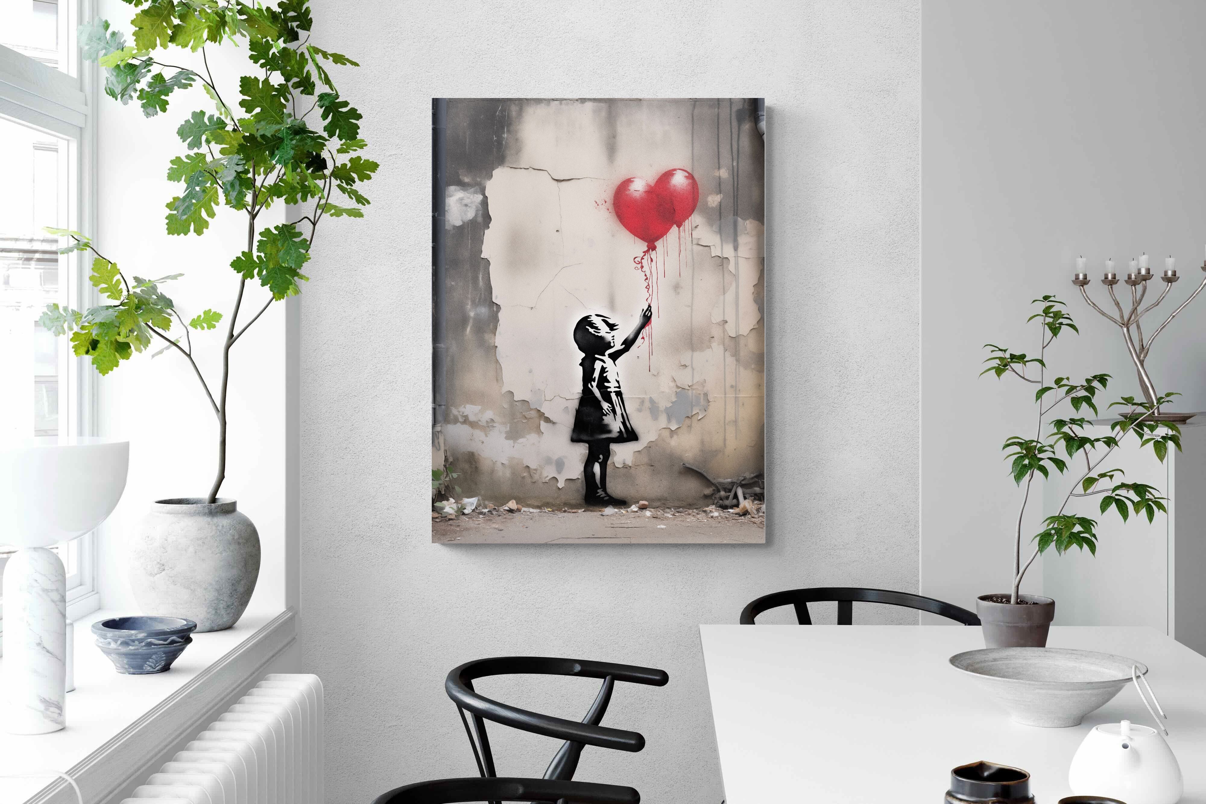 Pixalot Girl with Red Balloons