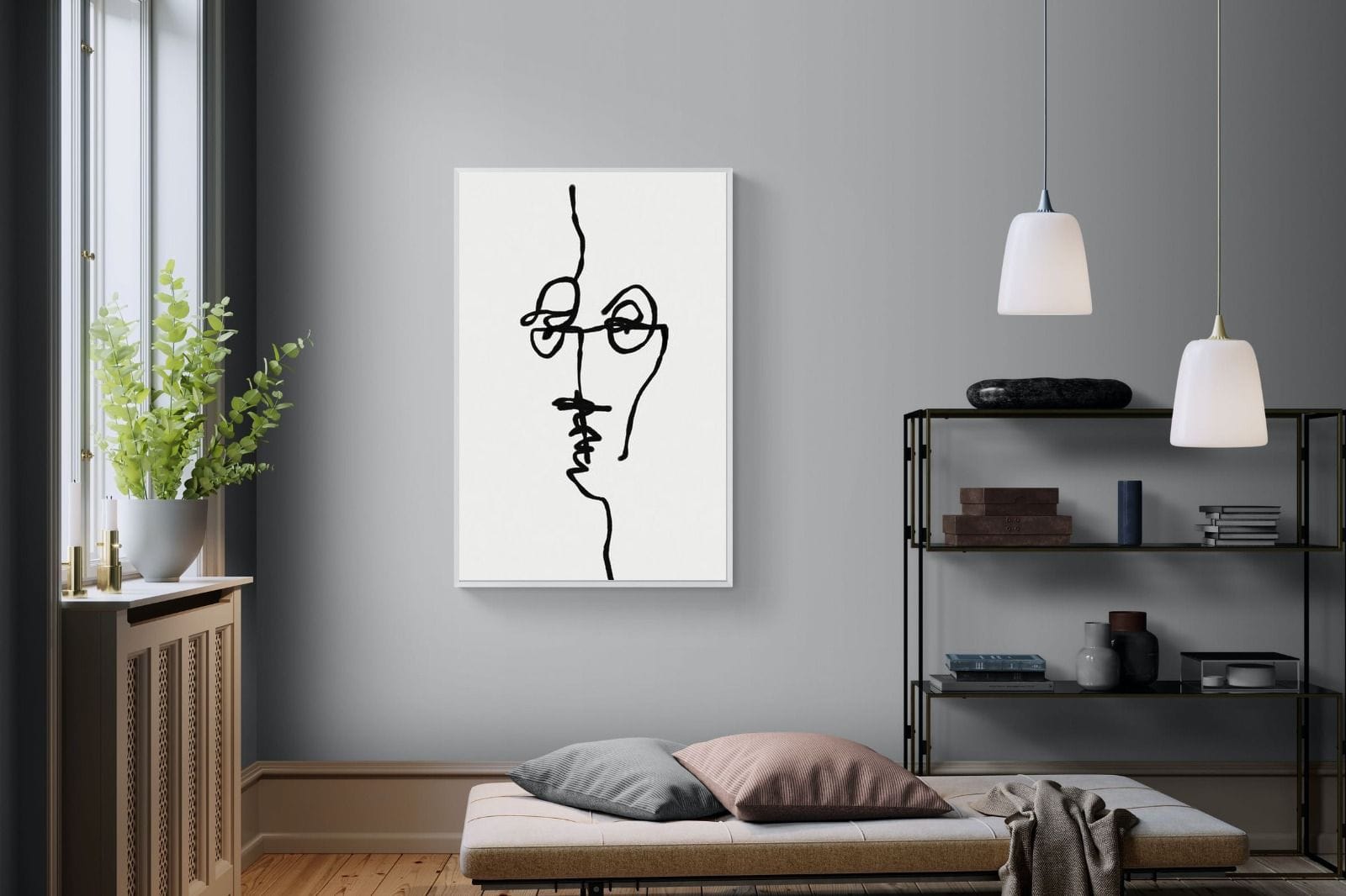 Her-Wall_Art-100 x 150cm-Mounted Canvas-White-Pixalot