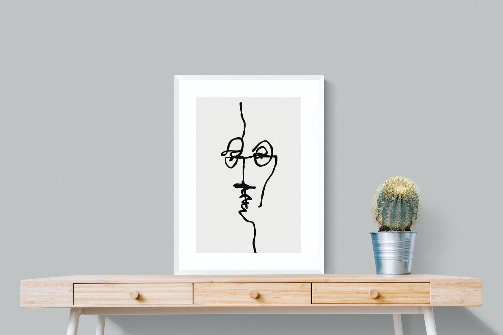 Her-Wall_Art-60 x 80cm-Framed Print-White-Pixalot