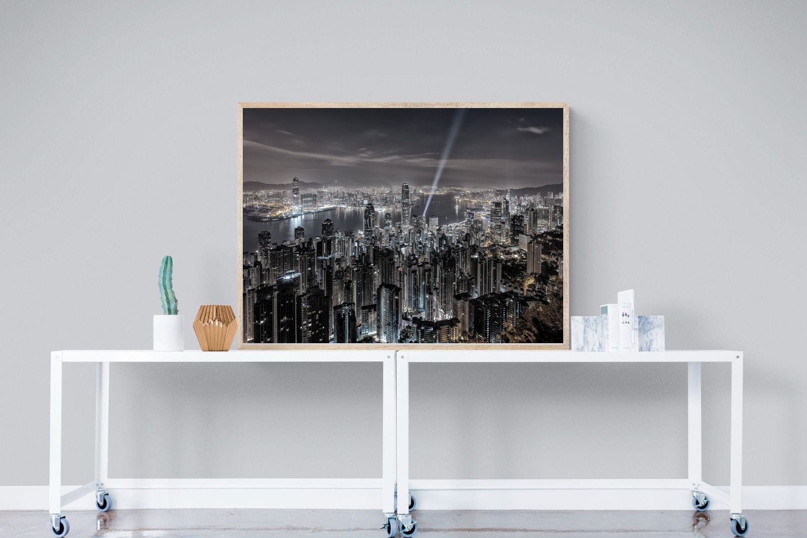 Hong Kong Harbour-Wall_Art-120 x 90cm-Mounted Canvas-Wood-Pixalot