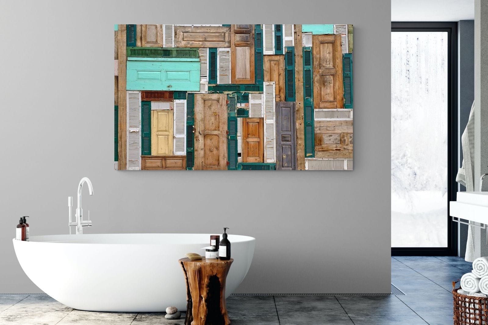 Knock Knock-Wall_Art-180 x 110cm-Mounted Canvas-No Frame-Pixalot