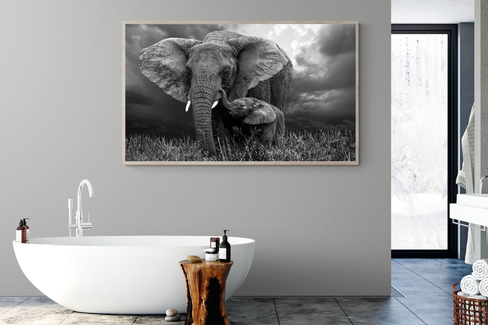 Mother's Thunder-Wall_Art-180 x 110cm-Mounted Canvas-Wood-Pixalot