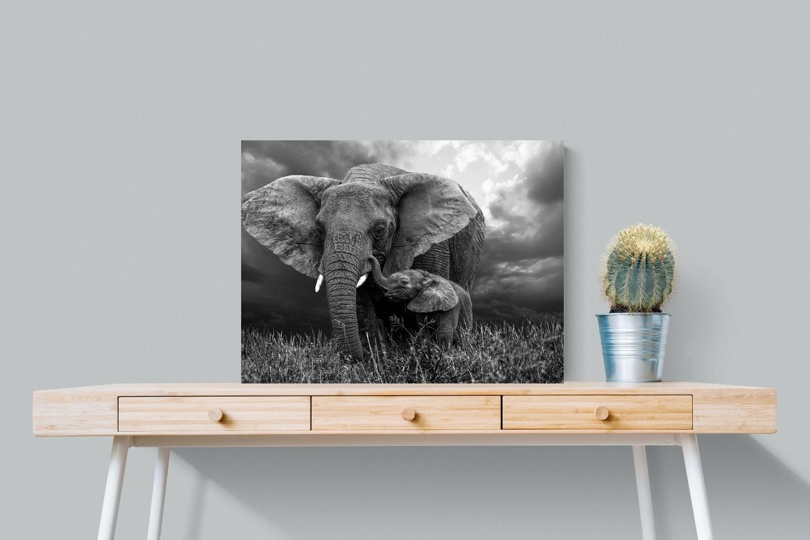 Mother's Thunder-Wall_Art-80 x 60cm-Mounted Canvas-No Frame-Pixalot