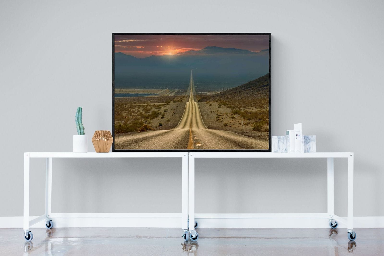 My Way-Wall_Art-120 x 90cm-Mounted Canvas-Black-Pixalot