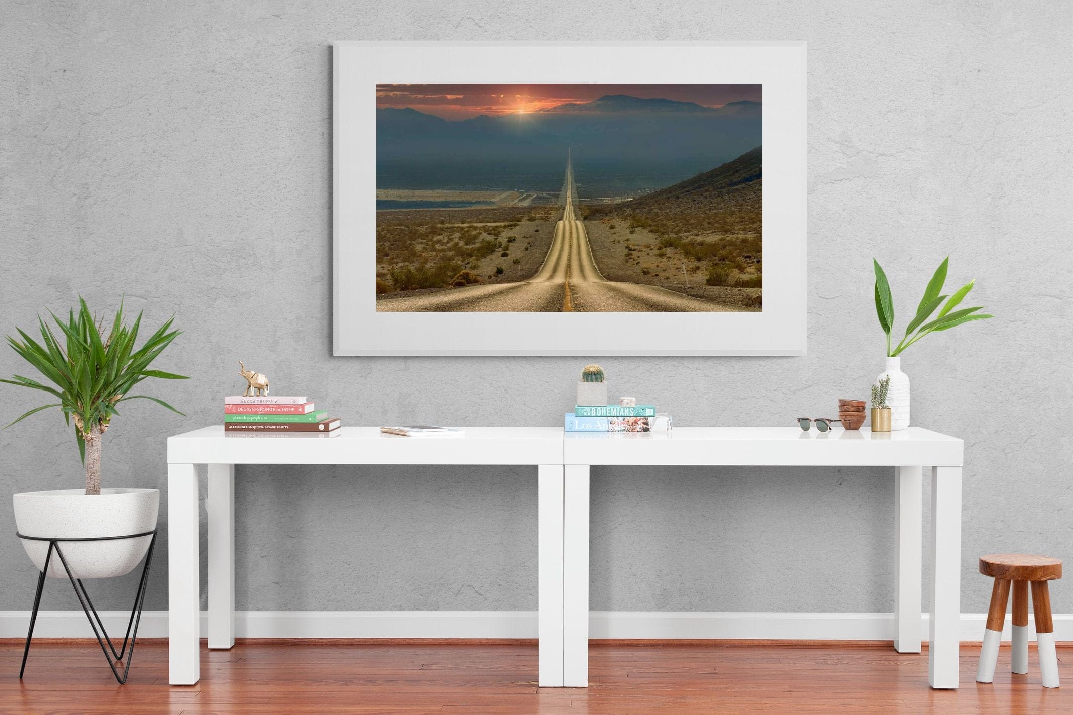 My Way-Wall_Art-150 x 100cm-Framed Print-White-Pixalot