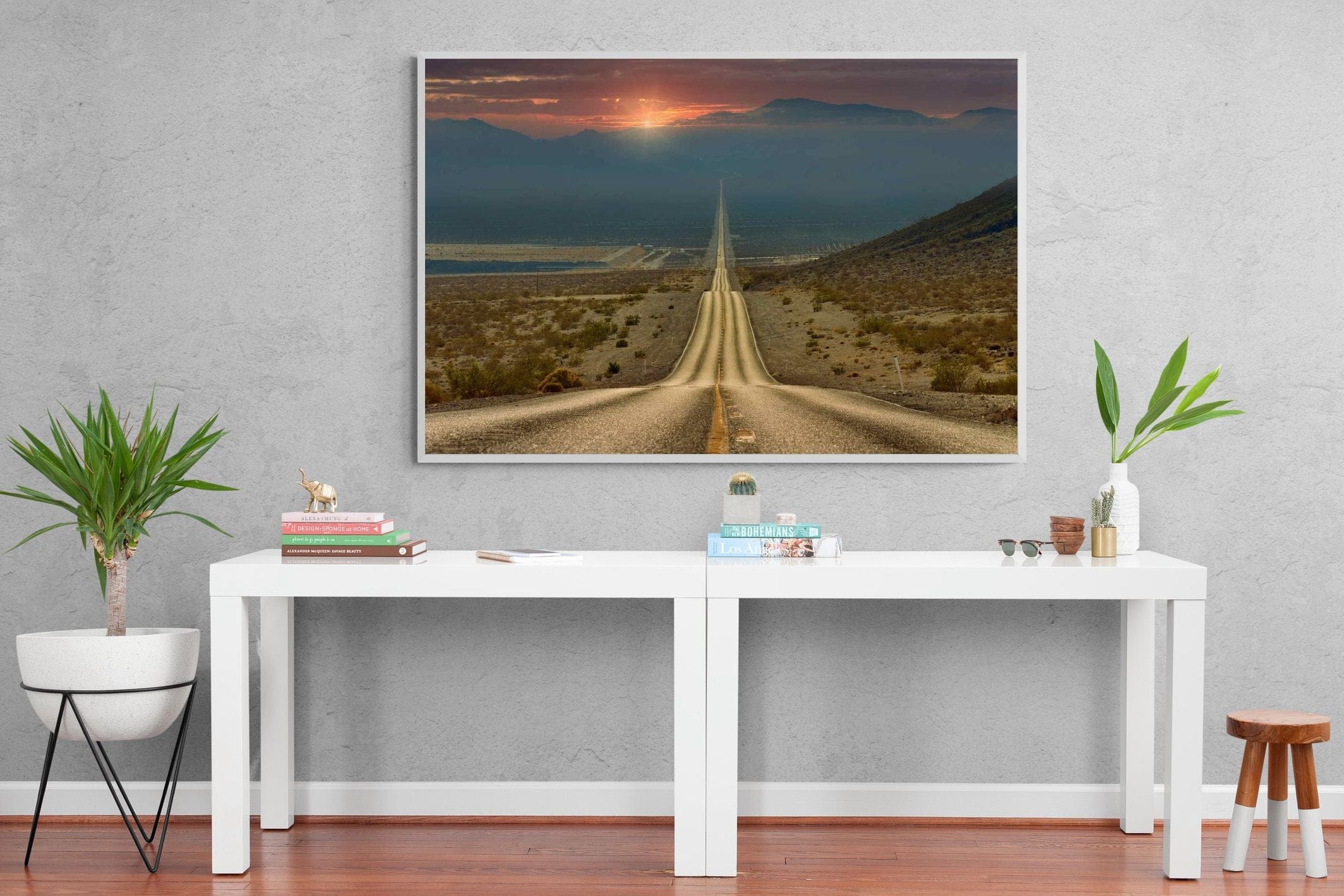 My Way-Wall_Art-150 x 100cm-Mounted Canvas-White-Pixalot