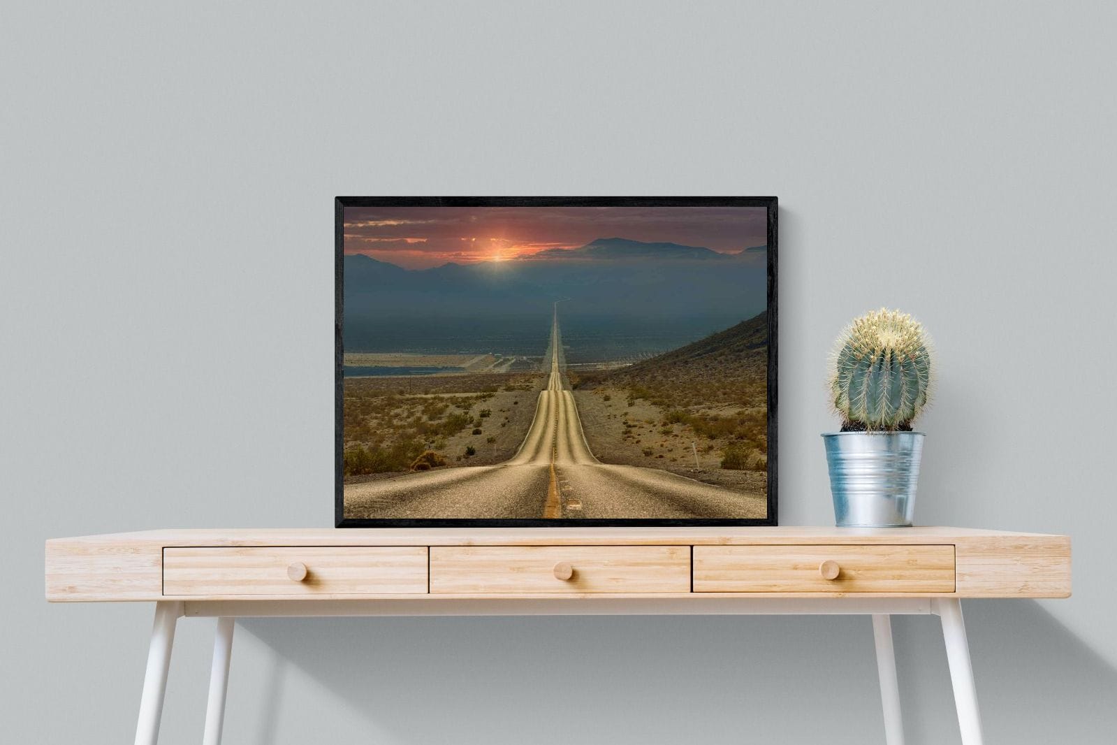 My Way-Wall_Art-80 x 60cm-Mounted Canvas-Black-Pixalot