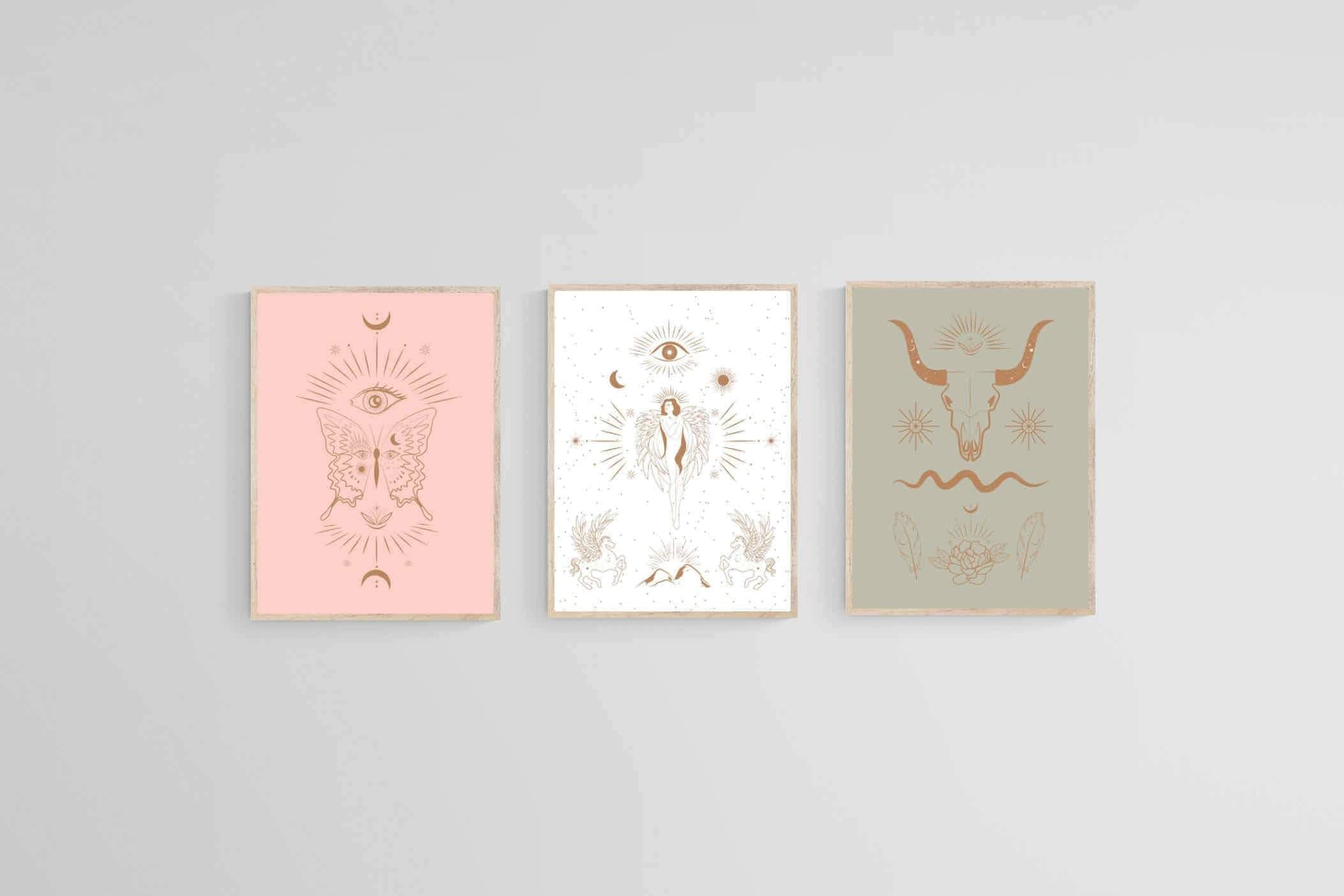 Mystical Set-Wall_Art-45 x 60cm (x3)-Mounted Canvas-Wood-Pixalot