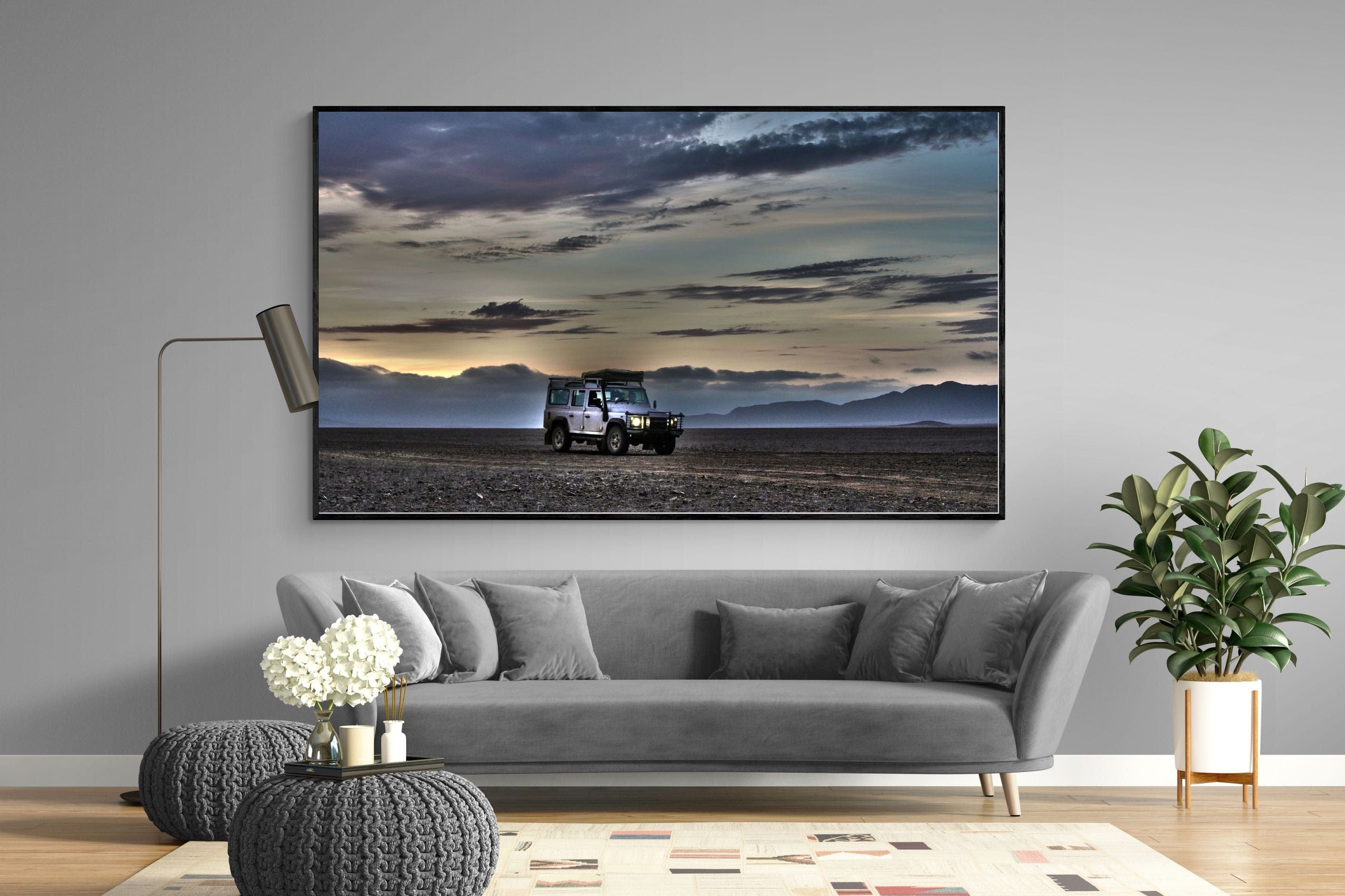 Namibian Defender-Wall_Art-220 x 130cm-Mounted Canvas-Black-Pixalot