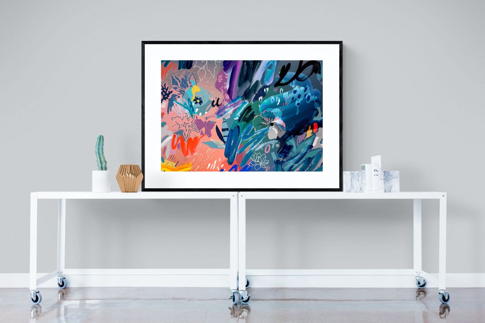 Nature's Chaos-Wall_Art-120 x 90cm-Framed Print-Black-Pixalot