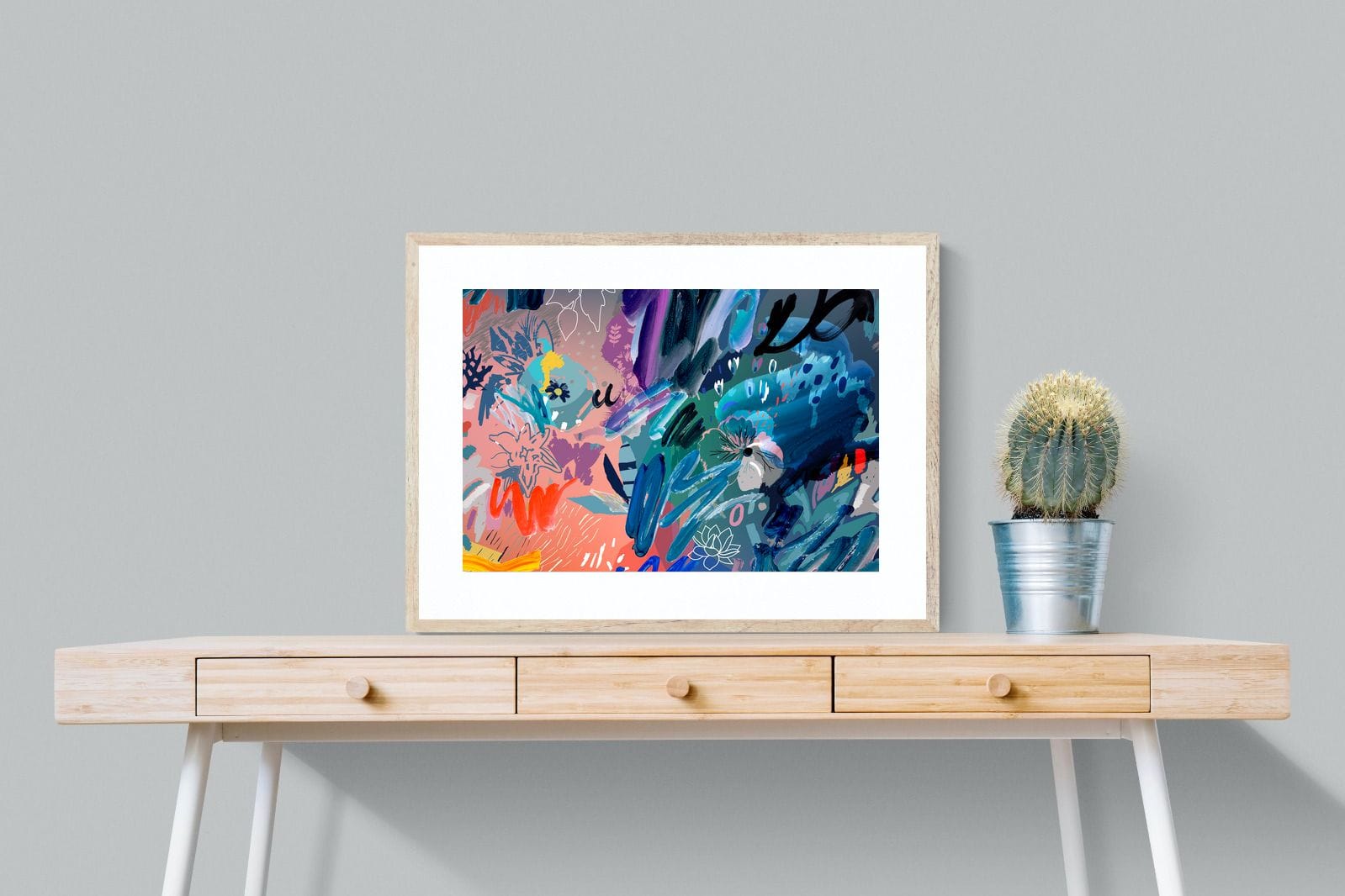 Nature's Chaos-Wall_Art-80 x 60cm-Framed Print-Wood-Pixalot