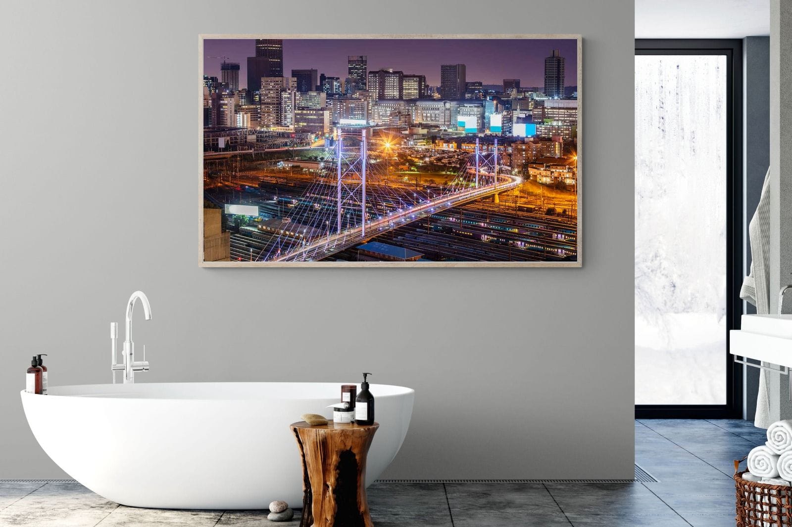 Nelson Mandela Bridge-Wall_Art-180 x 110cm-Mounted Canvas-Wood-Pixalot