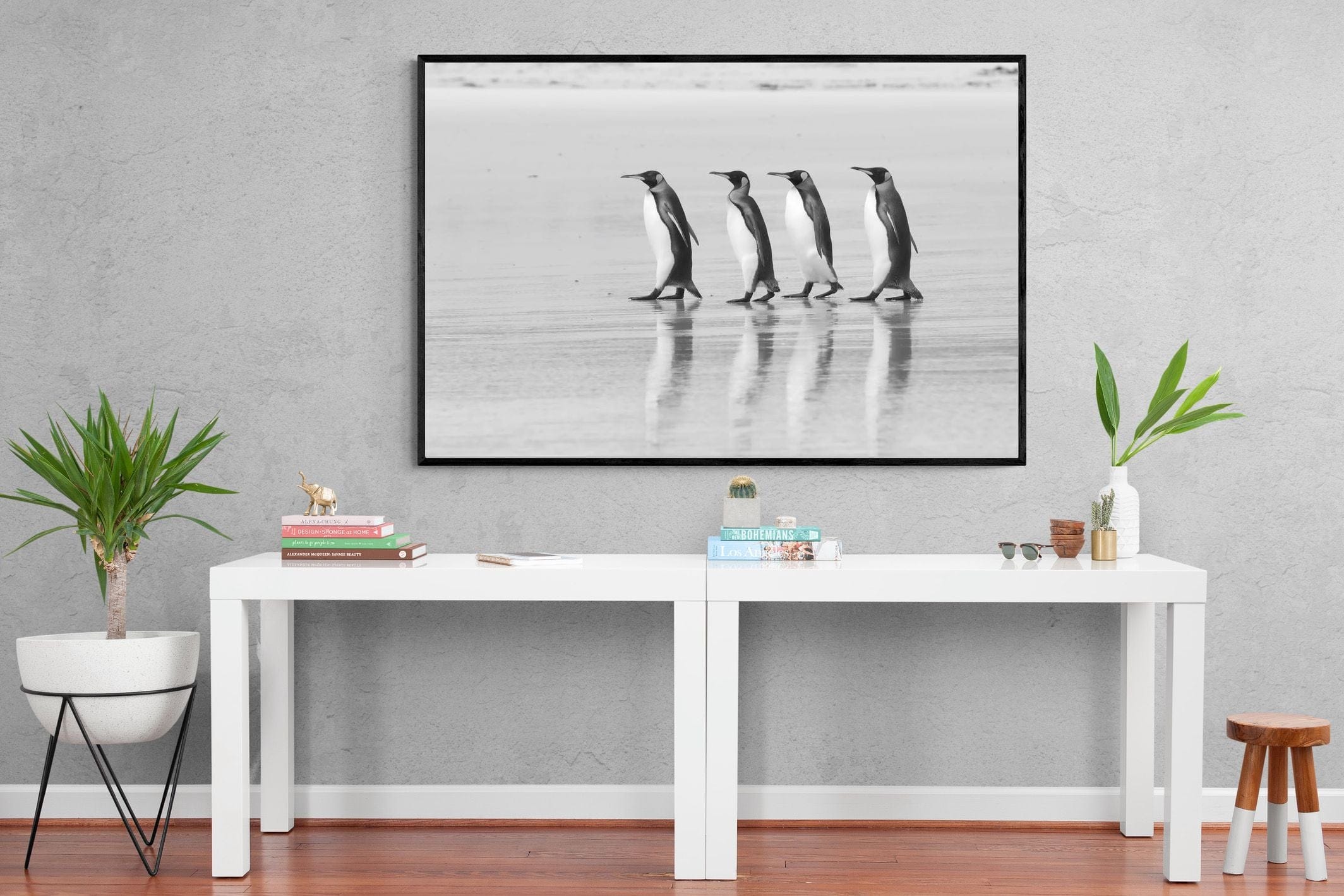 On Parade-Wall_Art-150 x 100cm-Mounted Canvas-Black-Pixalot