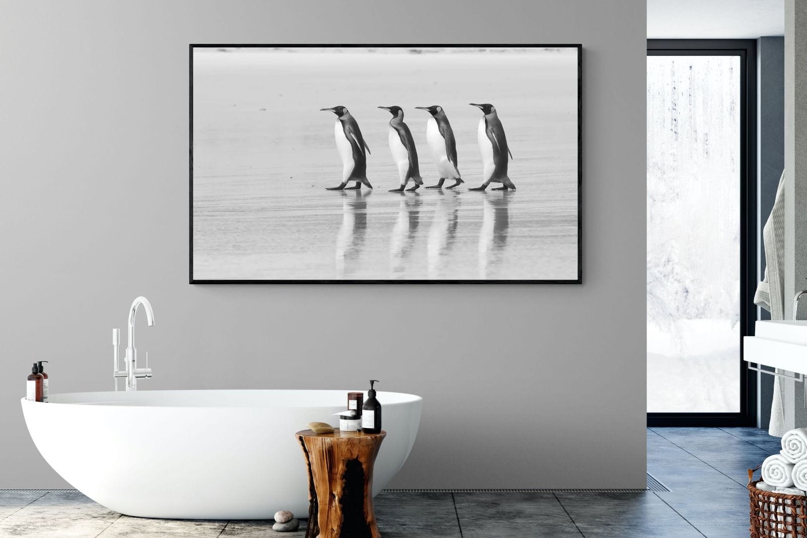 On Parade-Wall_Art-180 x 110cm-Mounted Canvas-Black-Pixalot