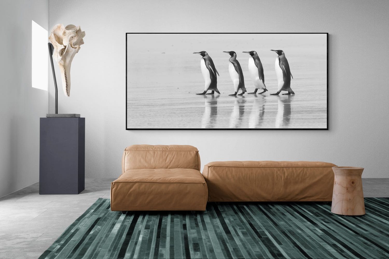 On Parade-Wall_Art-275 x 130cm-Mounted Canvas-Black-Pixalot