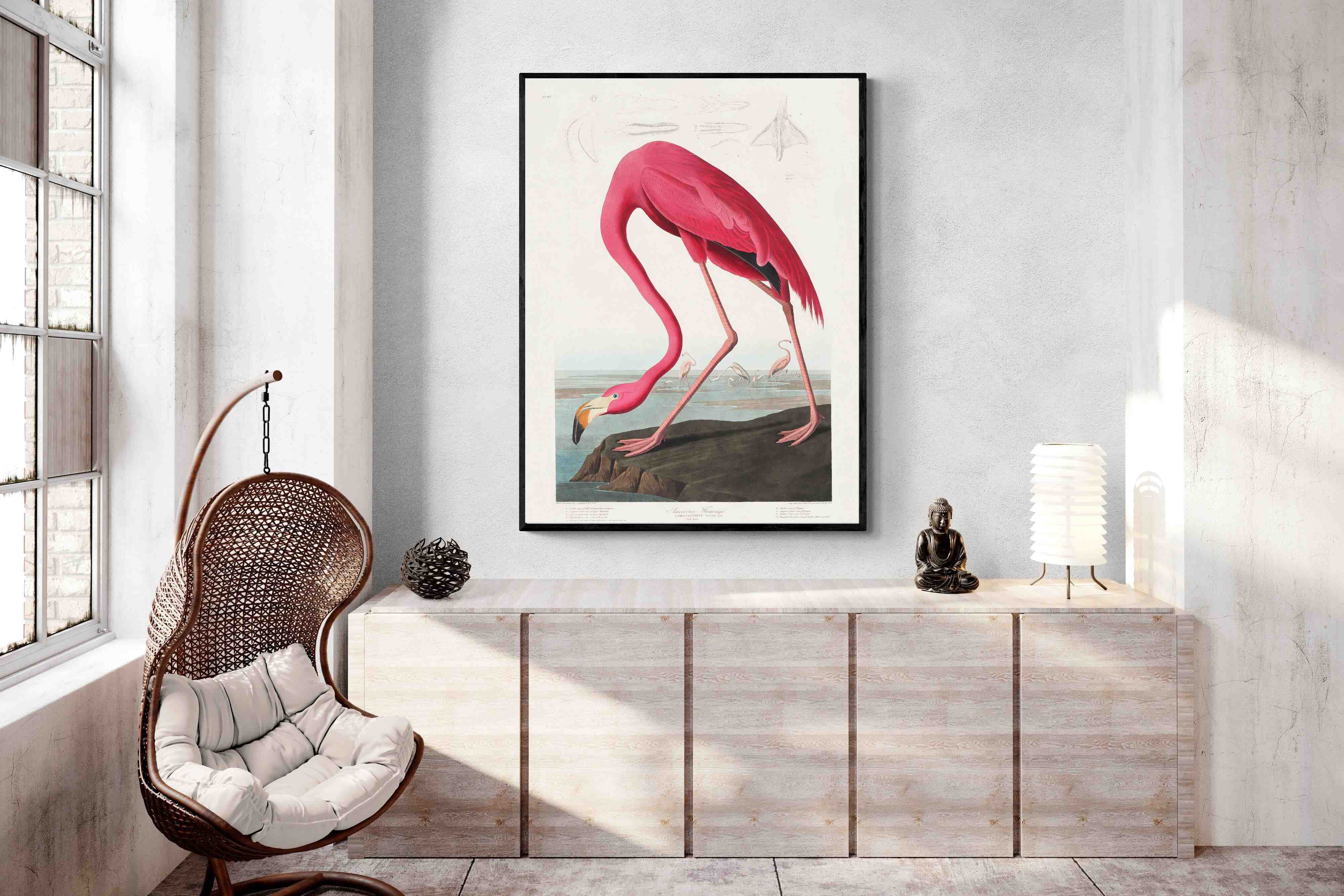 Pixalot Pink Flamingo (Birds of America 1827)