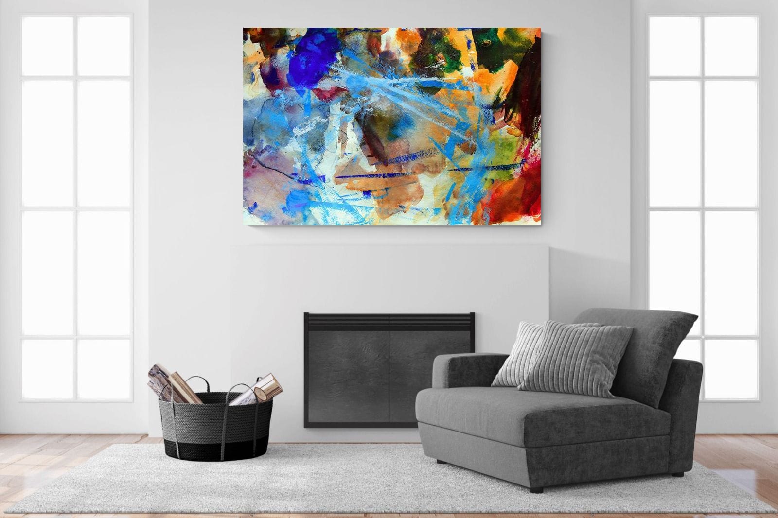 Scribe-Wall_Art-150 x 100cm-Mounted Canvas-No Frame-Pixalot