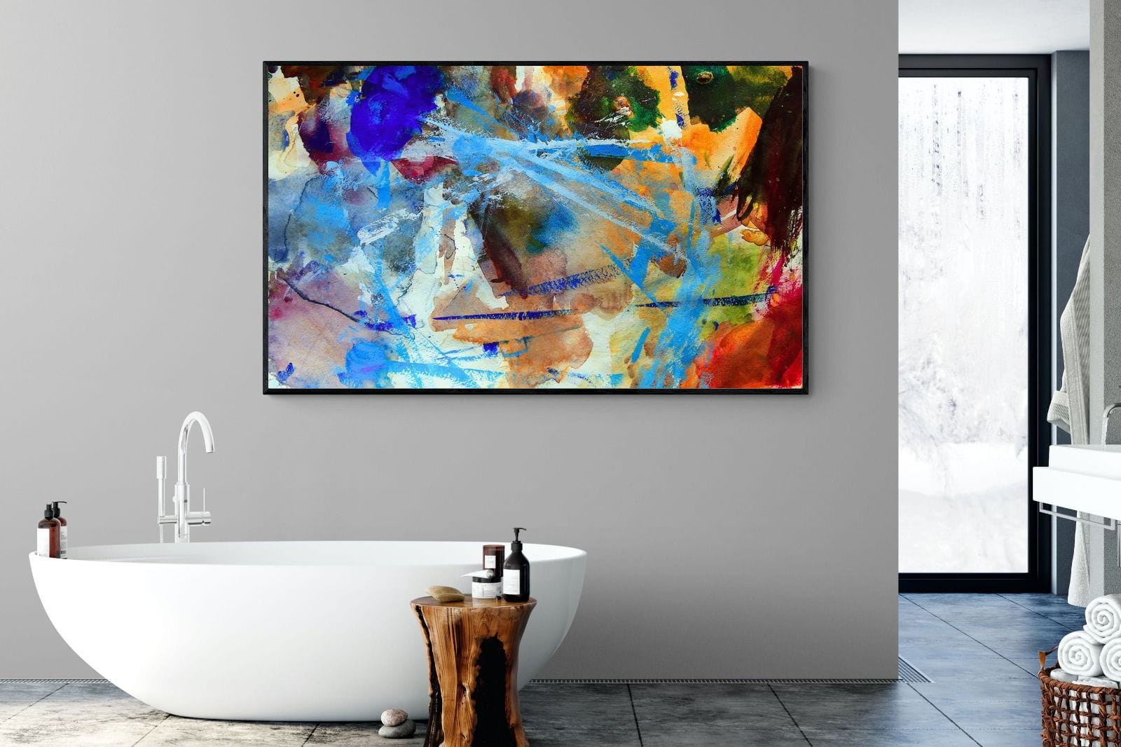 Scribe-Wall_Art-180 x 110cm-Mounted Canvas-Black-Pixalot