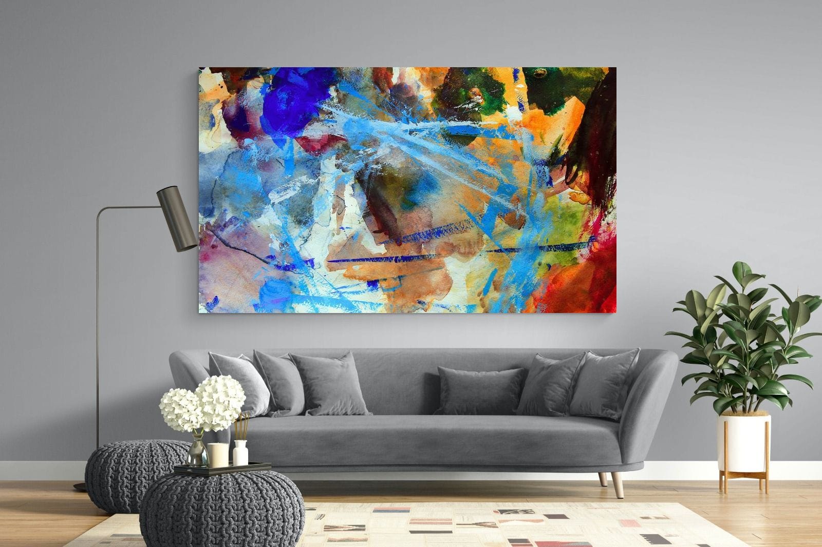 Scribe-Wall_Art-220 x 130cm-Mounted Canvas-No Frame-Pixalot