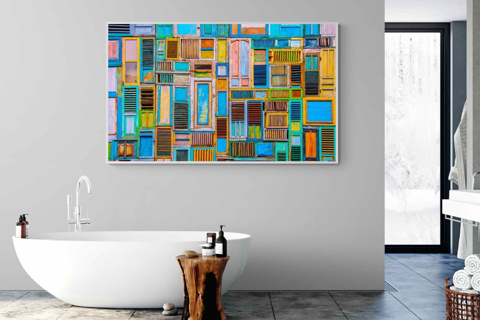 Shut the Door-Wall_Art-180 x 110cm-Mounted Canvas-White-Pixalot