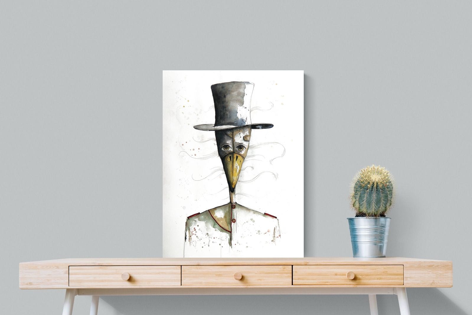 Sir Duck-Wall_Art-60 x 80cm-Mounted Canvas-No Frame-Pixalot