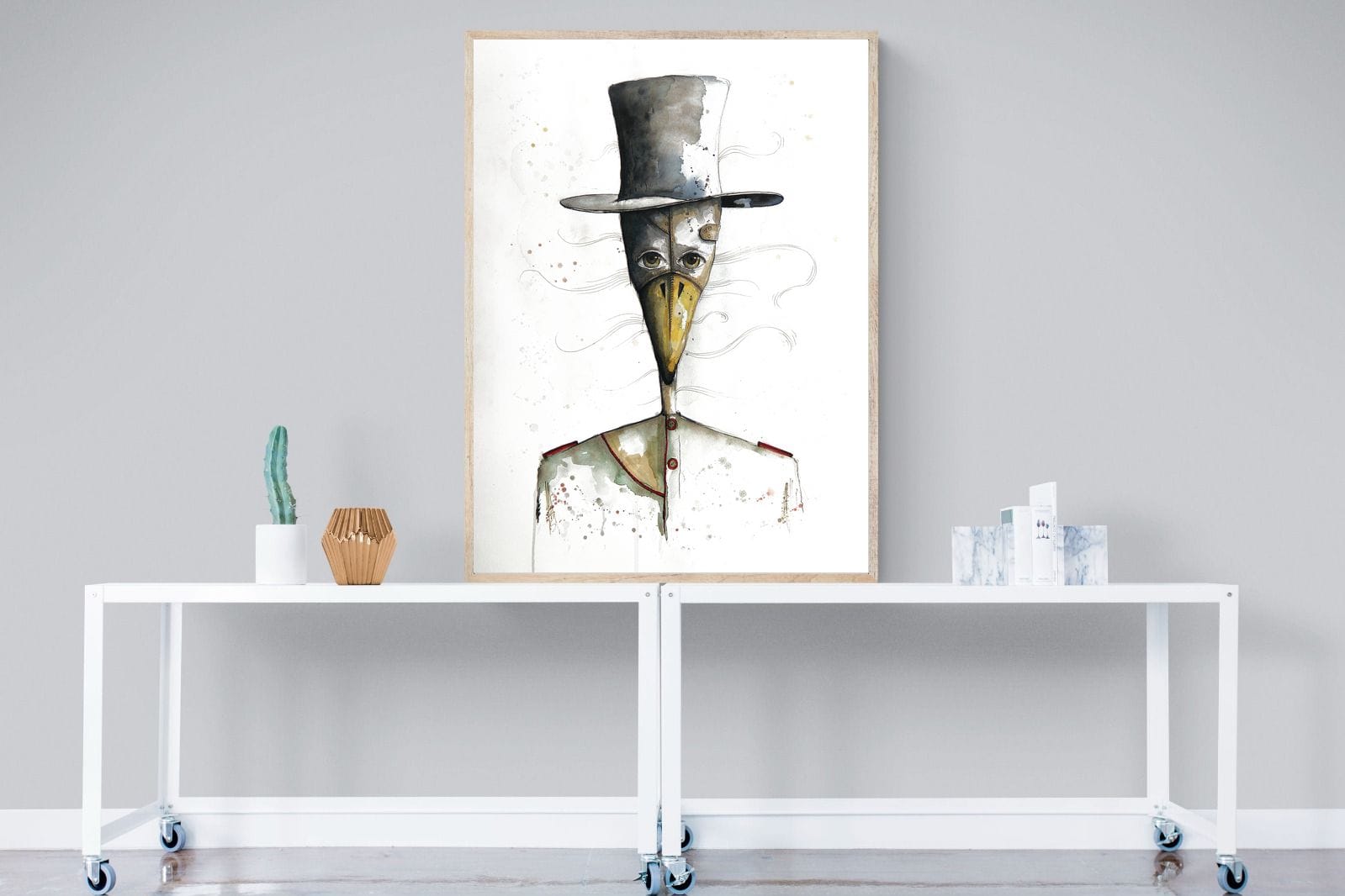 Sir Duck-Wall_Art-90 x 120cm-Mounted Canvas-Wood-Pixalot