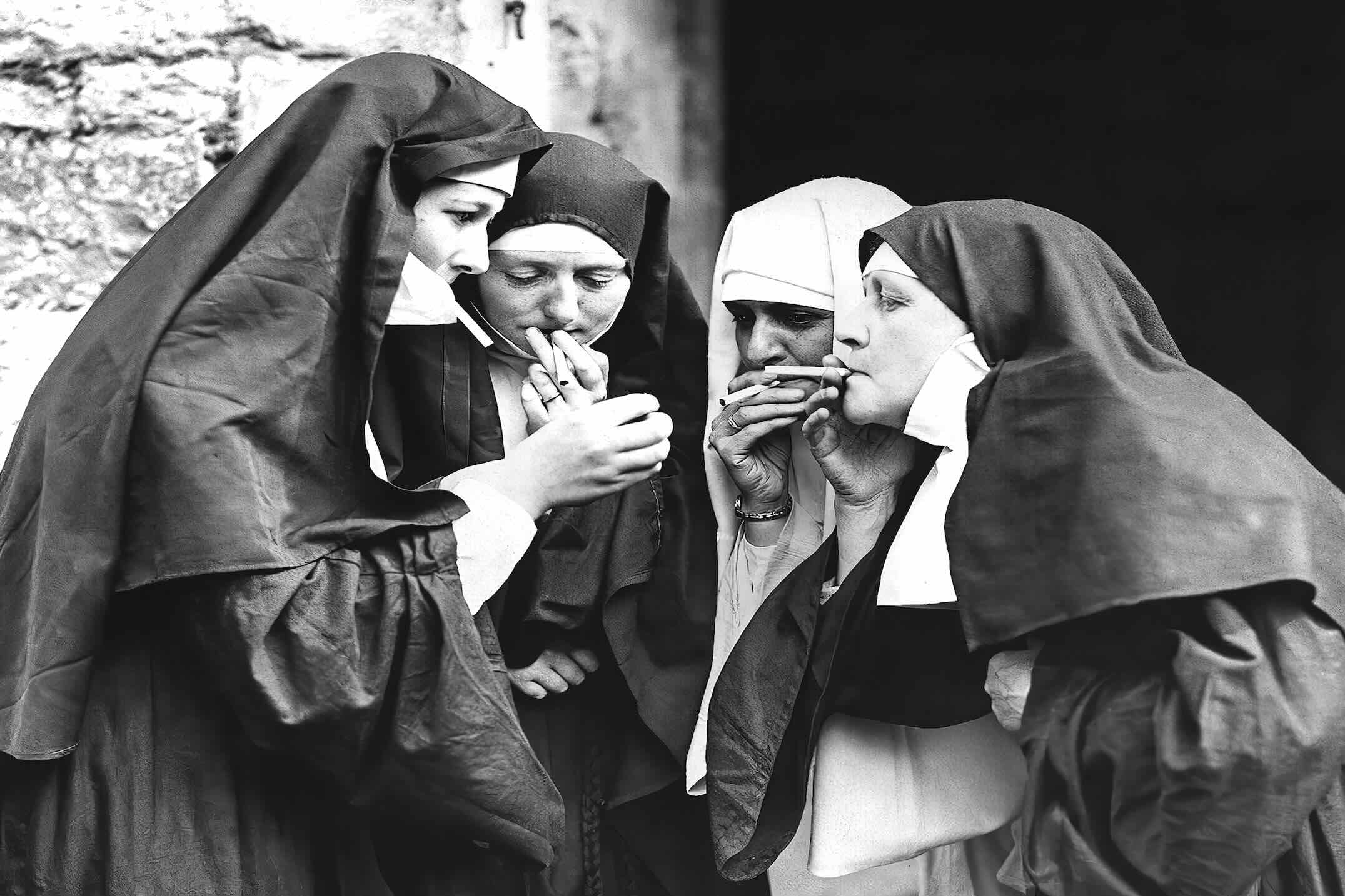 Smoking Nuns-Wall_Art-Pixalot