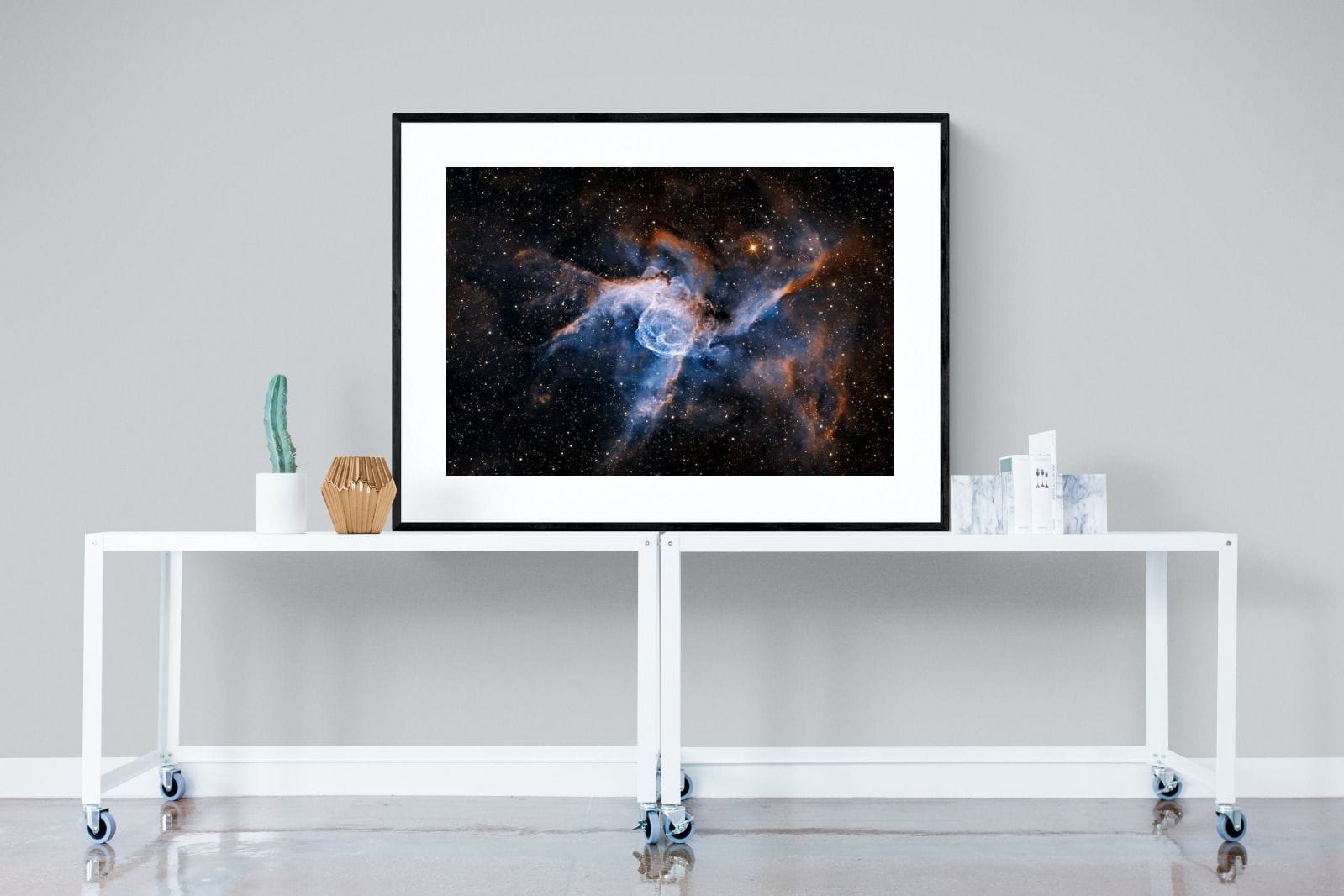 Thor's Helmet-Wall_Art-120 x 90cm-Framed Print-Black-Pixalot