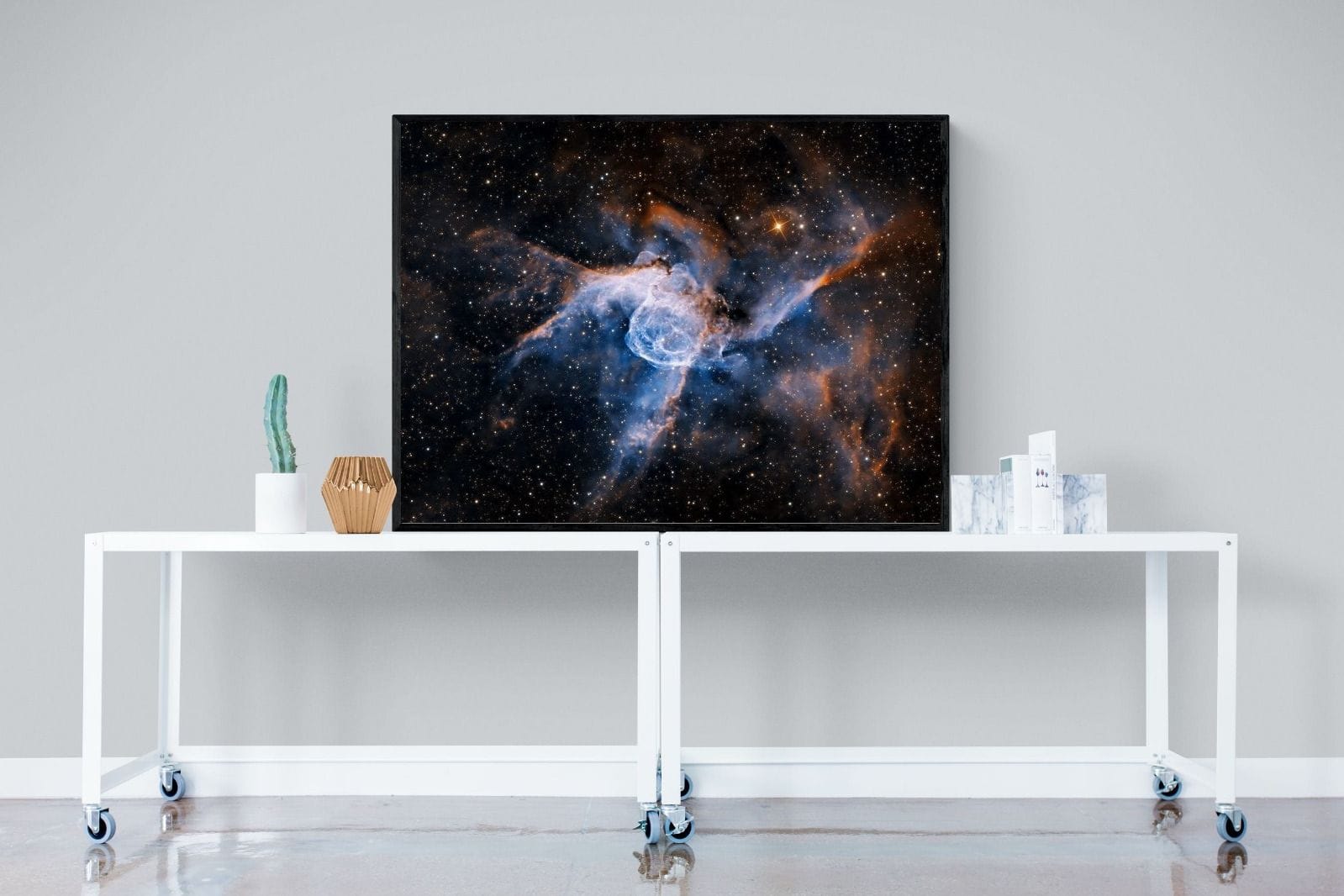 Thor's Helmet-Wall_Art-120 x 90cm-Mounted Canvas-Black-Pixalot