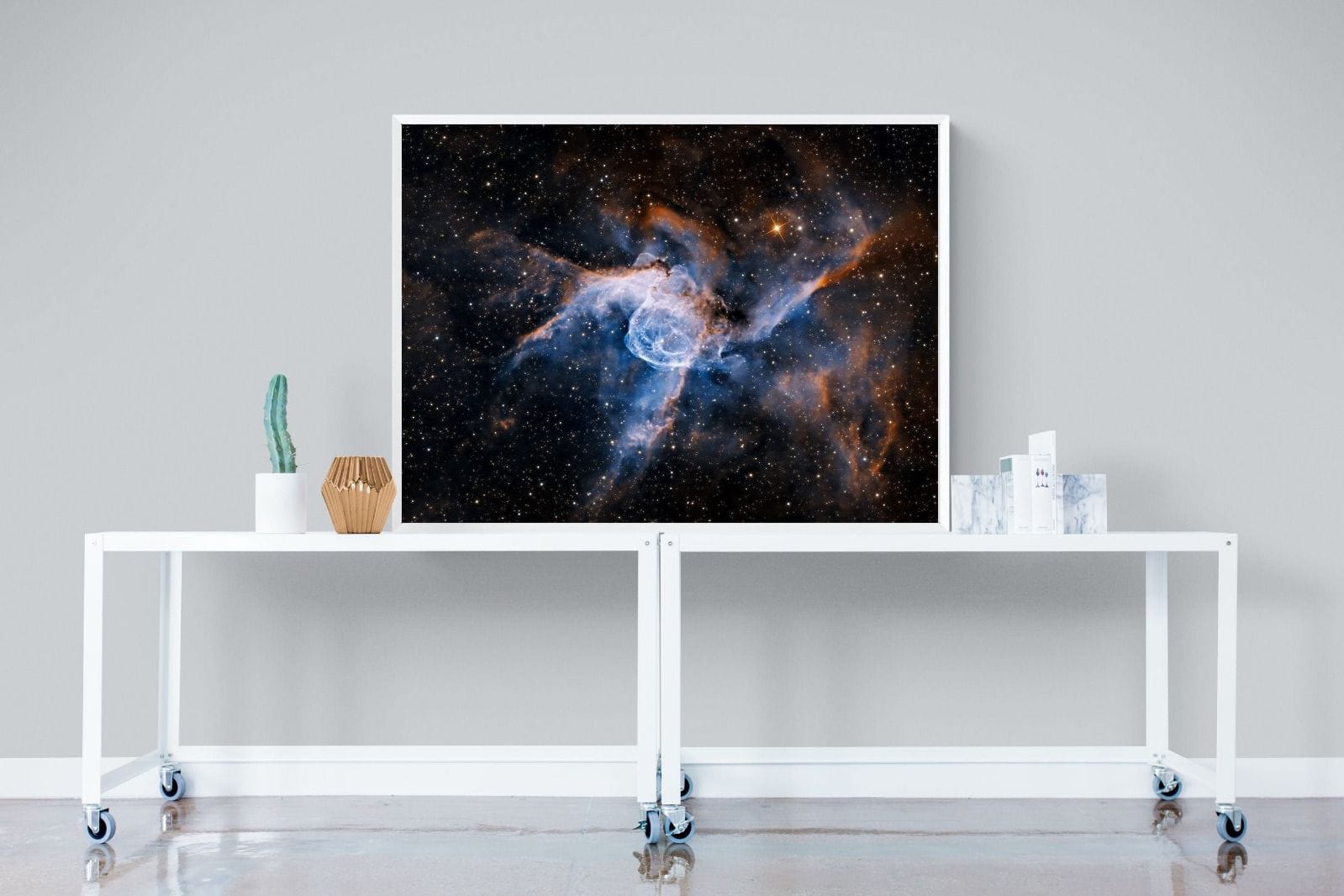 Thor's Helmet-Wall_Art-120 x 90cm-Mounted Canvas-White-Pixalot