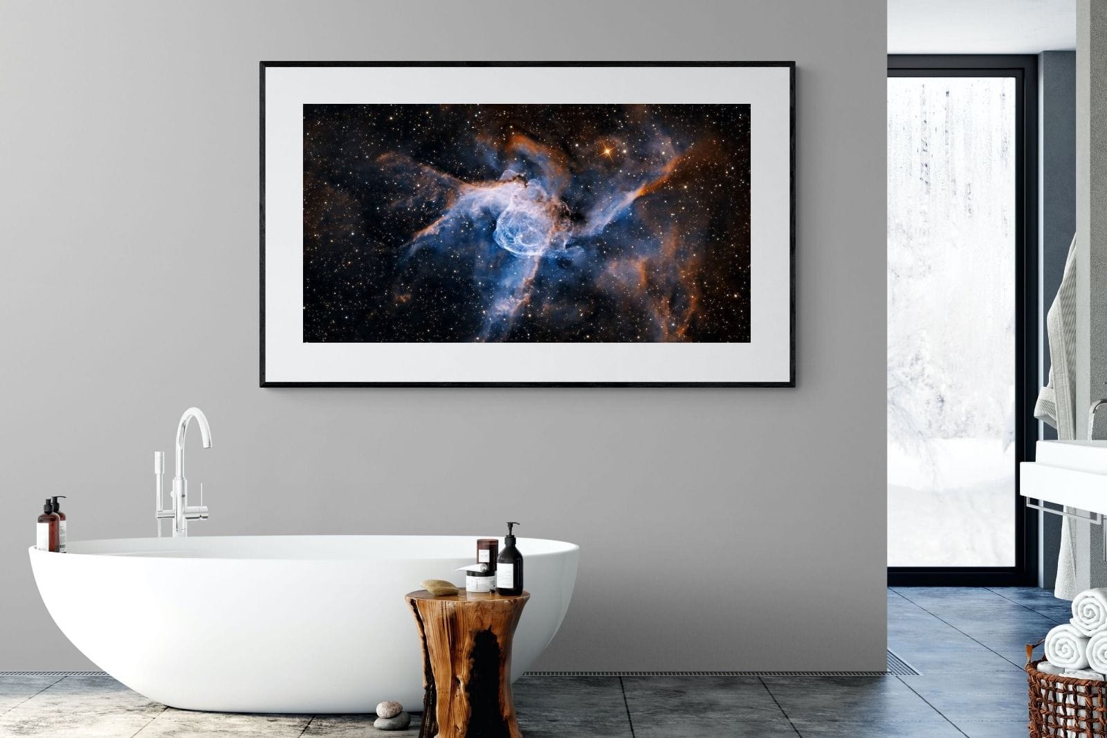 Thor's Helmet-Wall_Art-180 x 110cm-Framed Print-Black-Pixalot