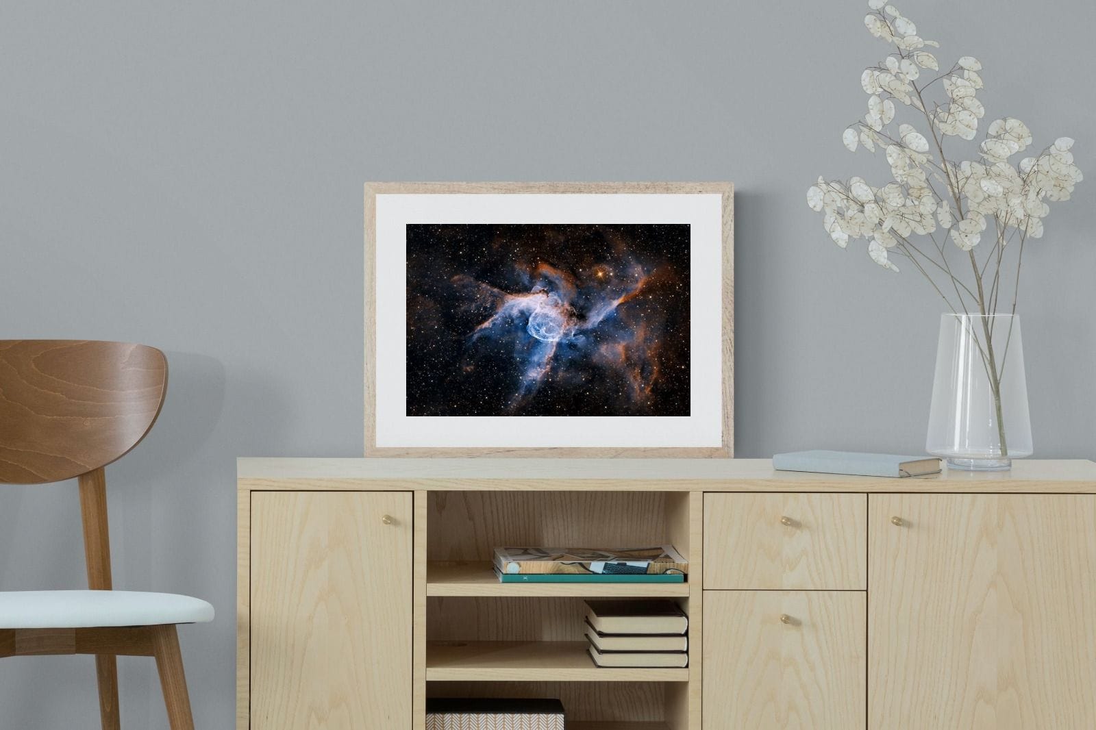 Thor's Helmet-Wall_Art-60 x 45cm-Framed Print-Wood-Pixalot