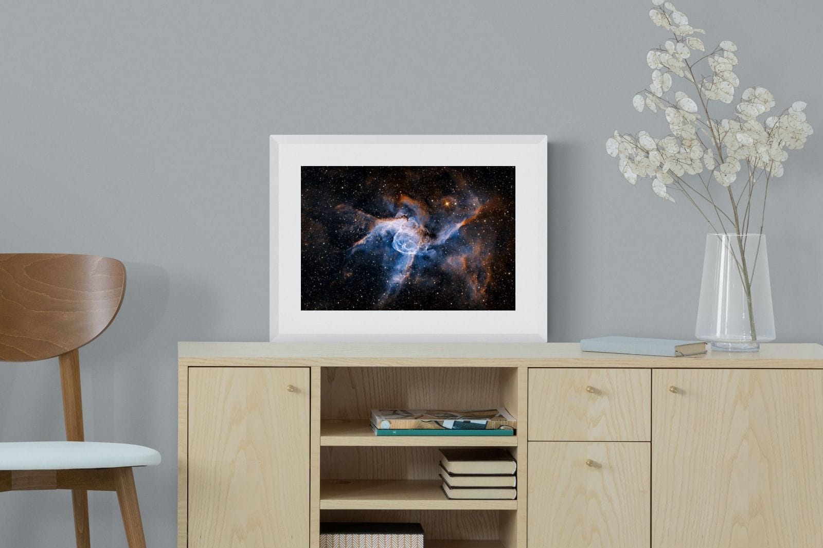 Thor's Helmet-Wall_Art-60 x 45cm-Framed Print-White-Pixalot