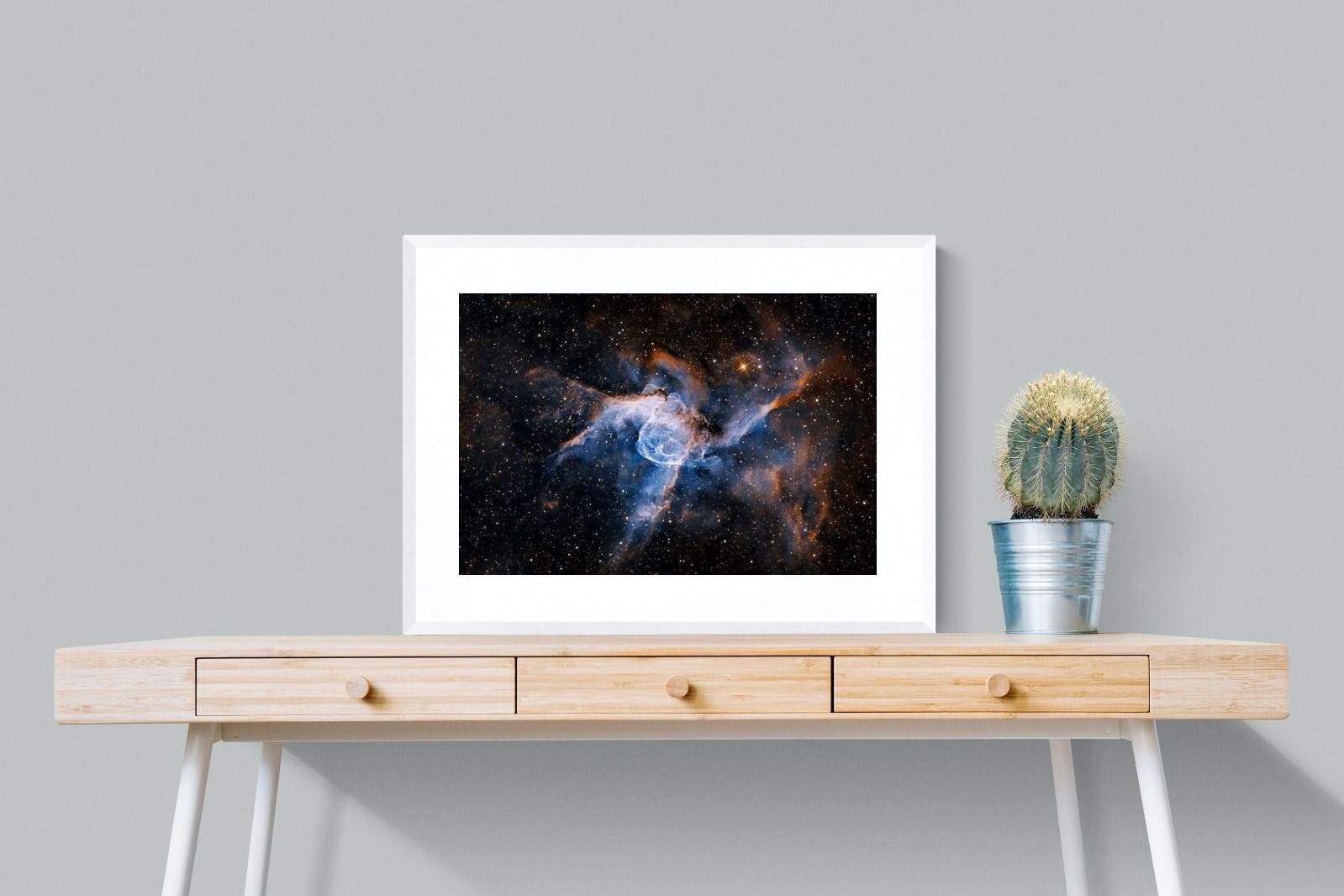 Thor's Helmet-Wall_Art-80 x 60cm-Framed Print-White-Pixalot