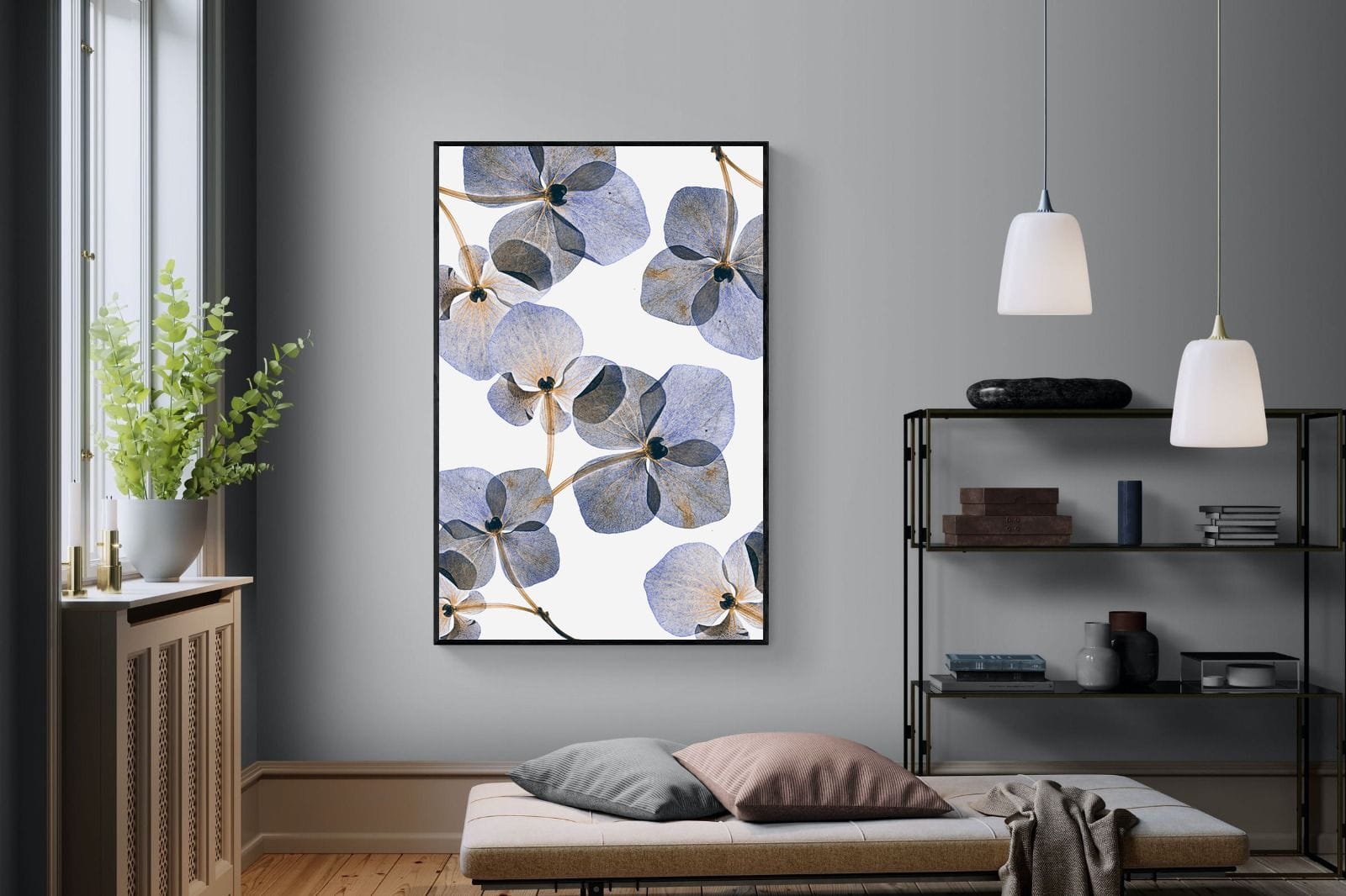 Translucent Botanical-Wall_Art-120 x 180cm-Mounted Canvas-Black-Pixalot