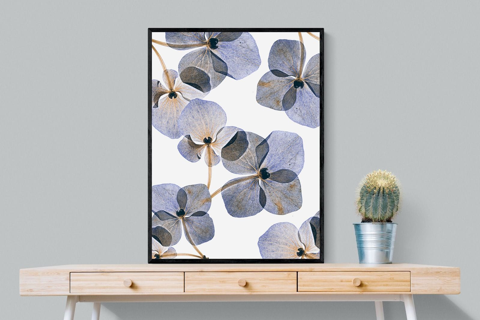 Translucent Botanical-Wall_Art-75 x 100cm-Mounted Canvas-Black-Pixalot