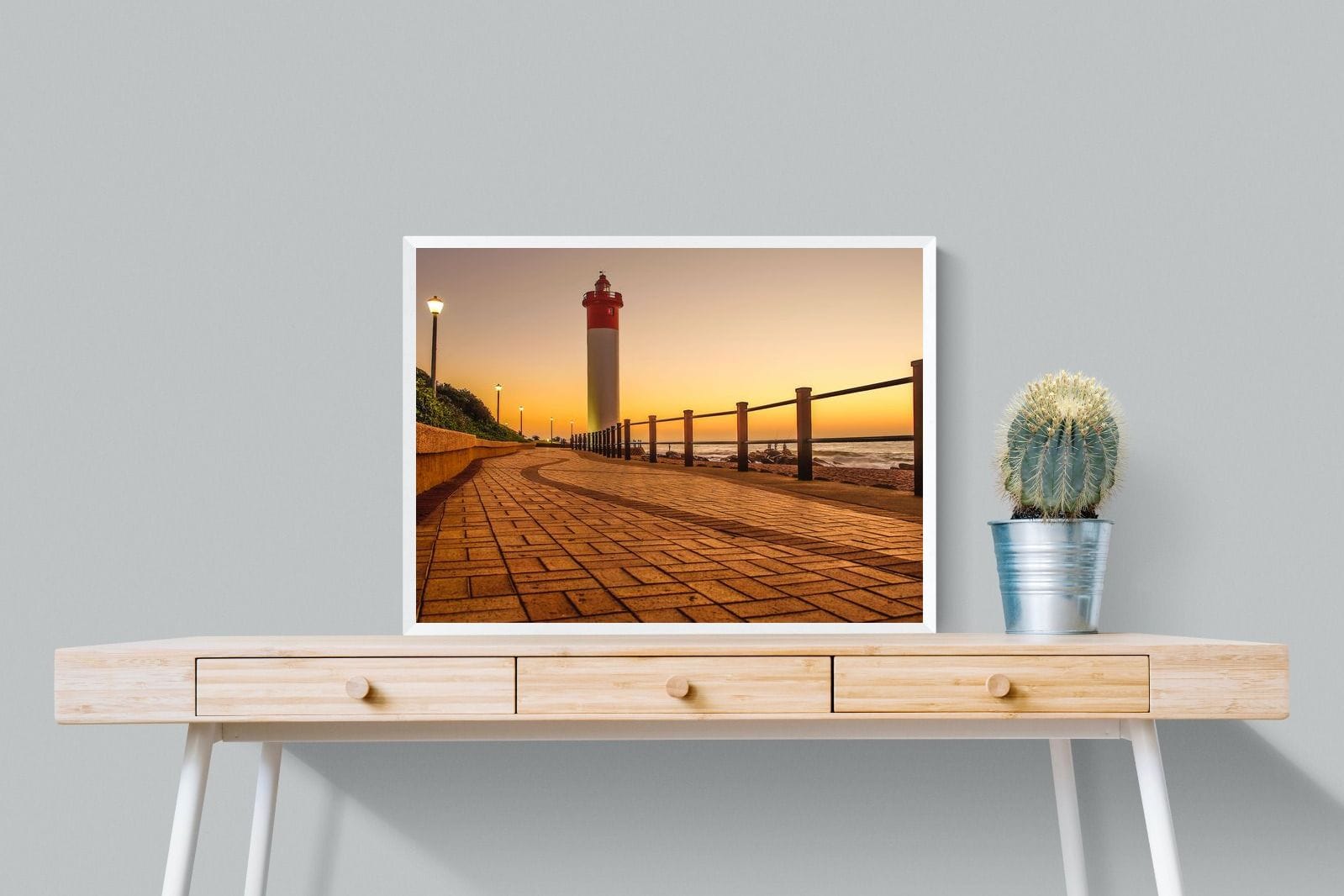 Umhlanga Promenade-Wall_Art-80 x 60cm-Mounted Canvas-White-Pixalot