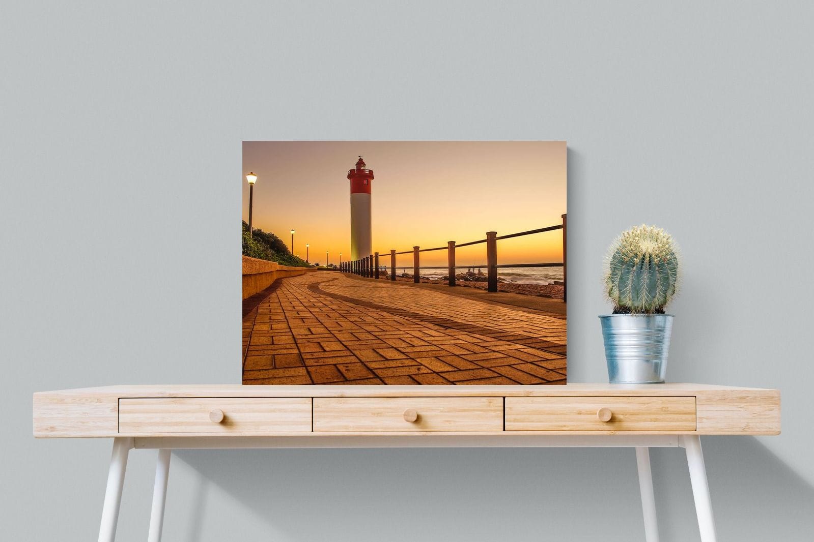 Umhlanga Promenade-Wall_Art-80 x 60cm-Mounted Canvas-No Frame-Pixalot